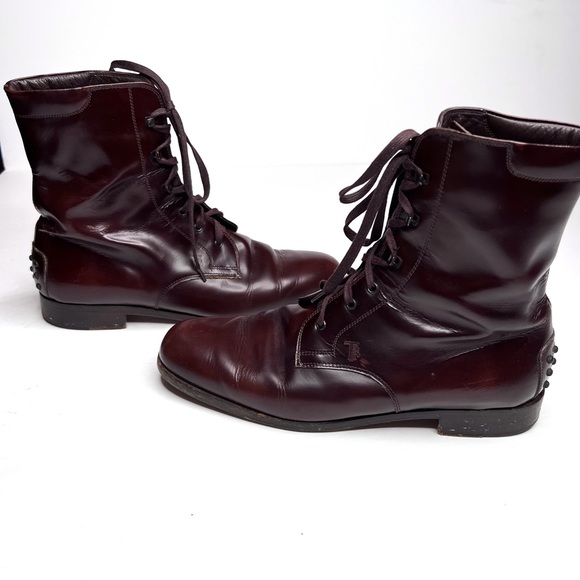 Tod’s Lace-Up Pebble Sole Boots EU 40 Dapper Academia Victorian Steampunk main image 7